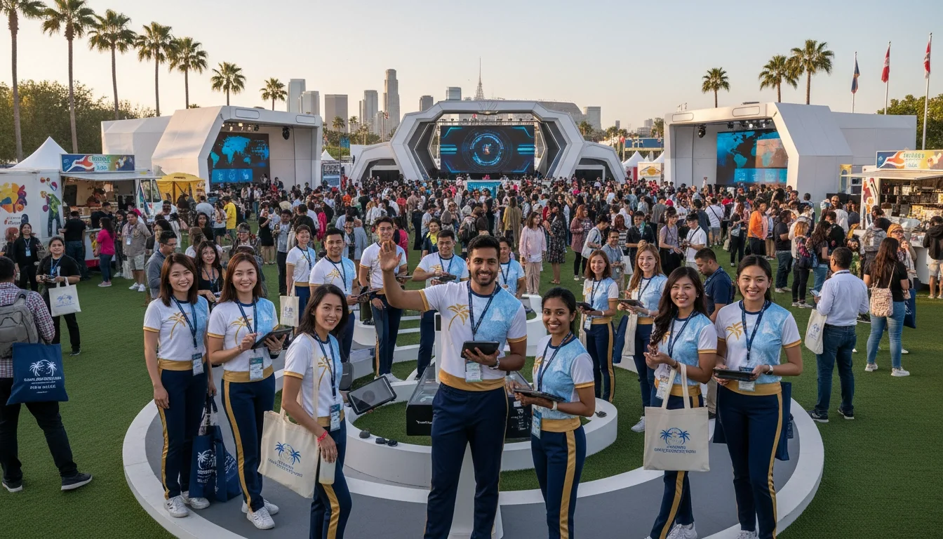 multilingual brand ambassador staff international event Los Angeles
