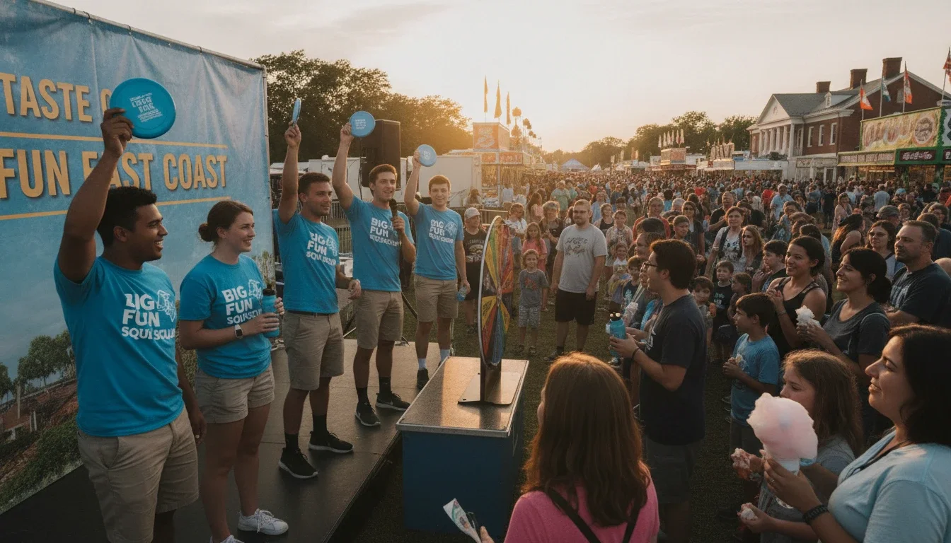 Brand activation staff at The Big E Eastern States Exposition multi-day fair