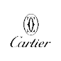 Cartier logo with double C emblem above the brand name in script font.