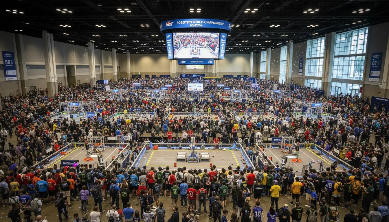FIRST Robotics World Championship Houston brand activation at George R. Brown Convention Center