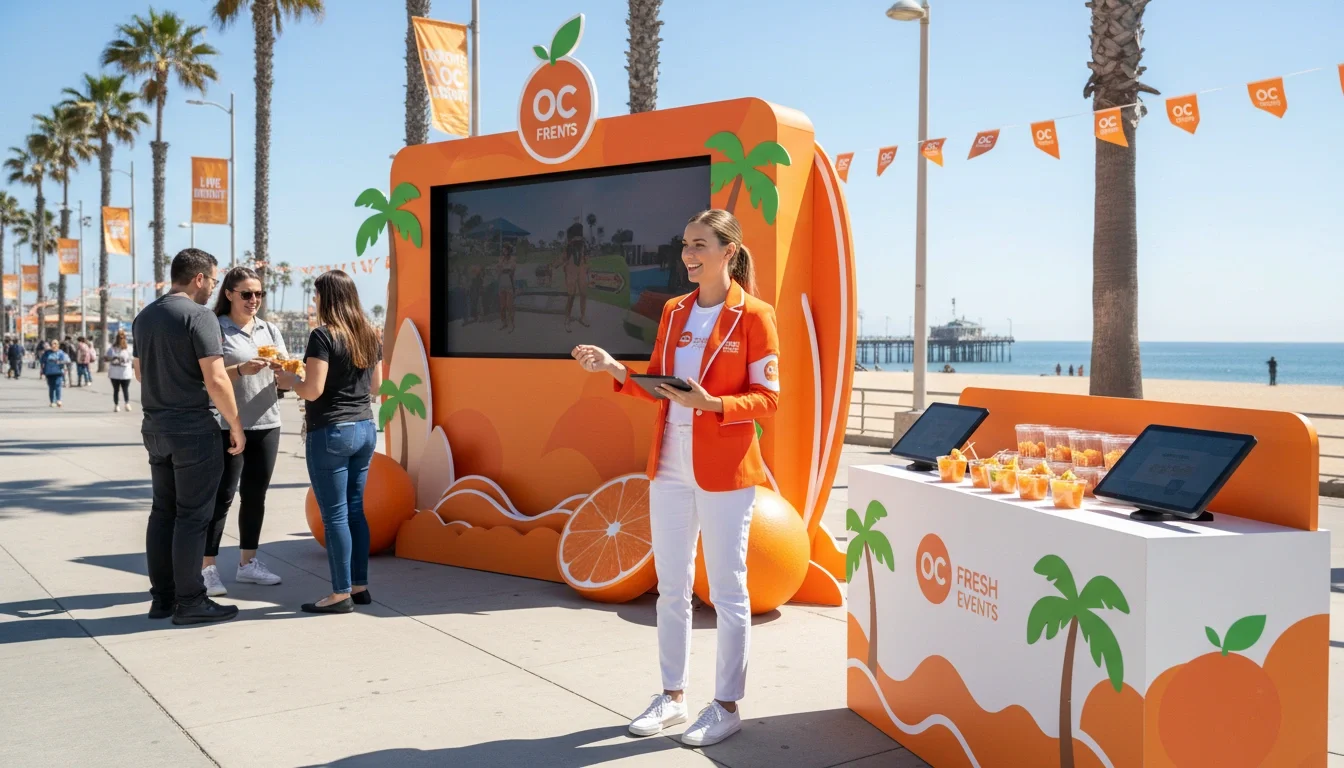 event brand ambassador in professional uniform at Orange County Anaheim brand activation