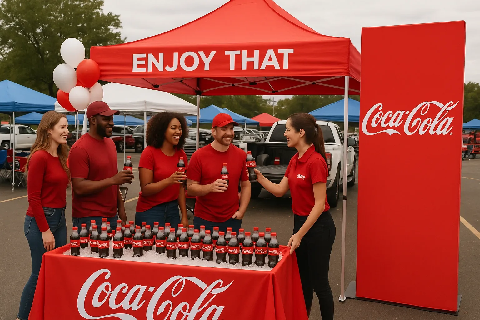 coca cola campaign tailgate