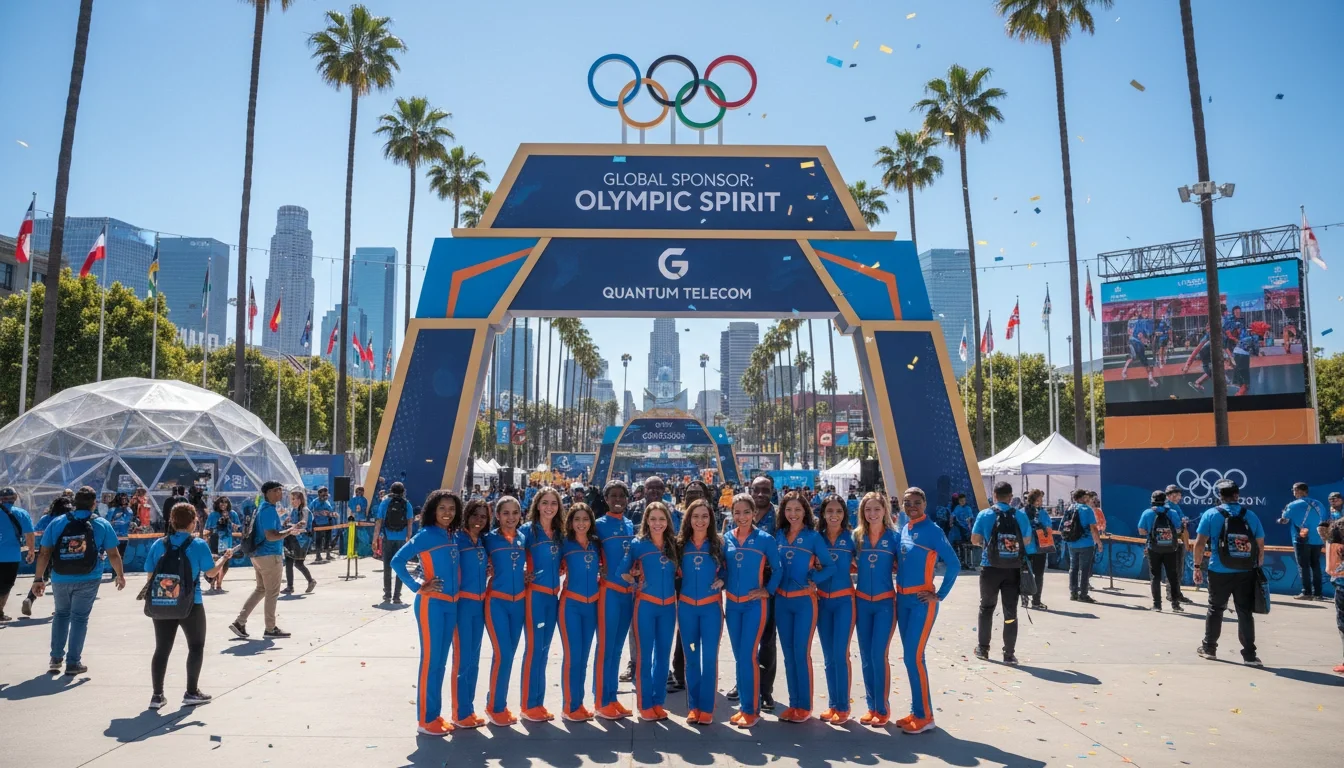 event staffing brand ambassadors at Los Angeles outdoor Olympic brand activation