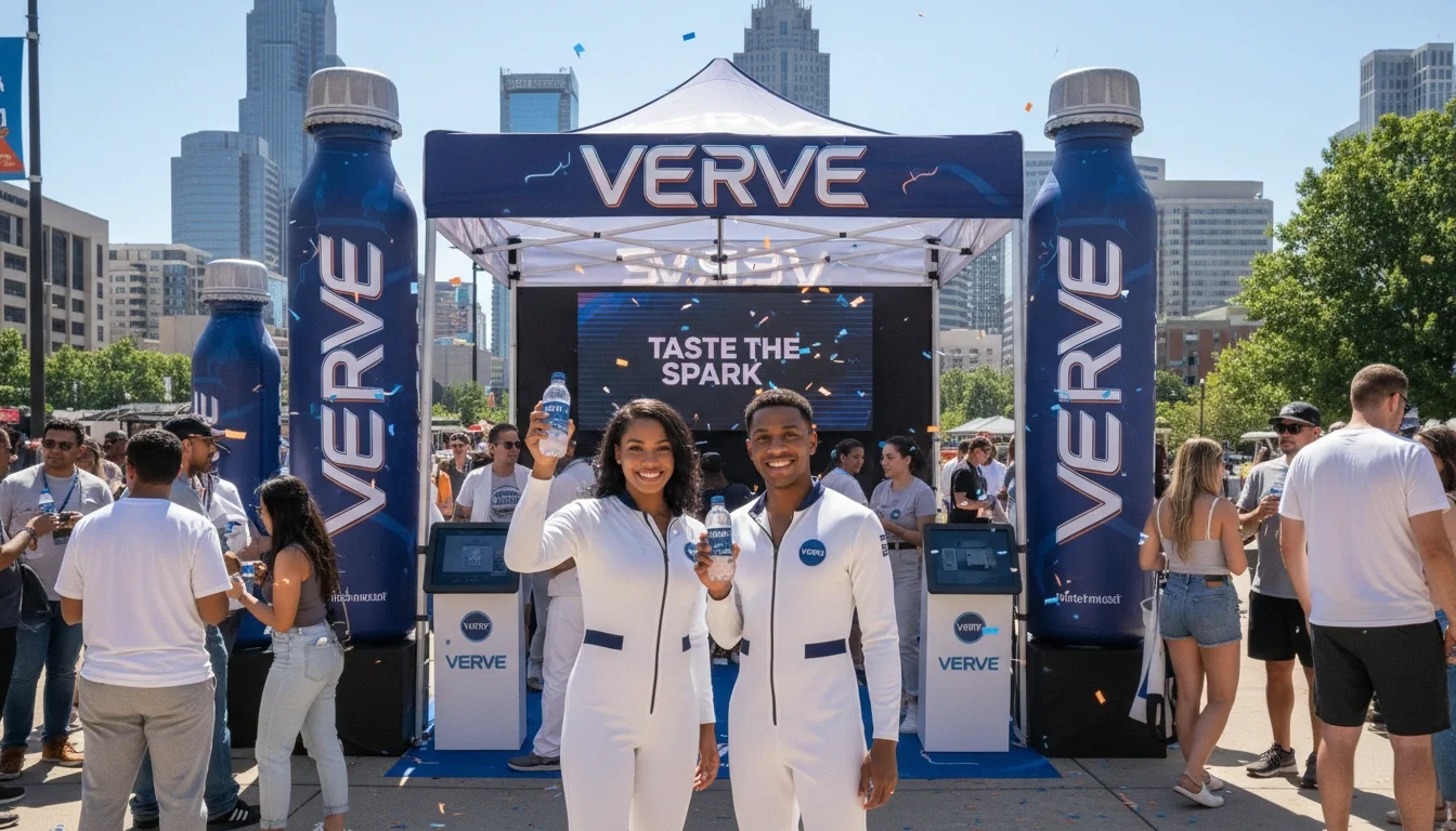 Brand ambassadors representing a consumer brand at a Charlotte product activation