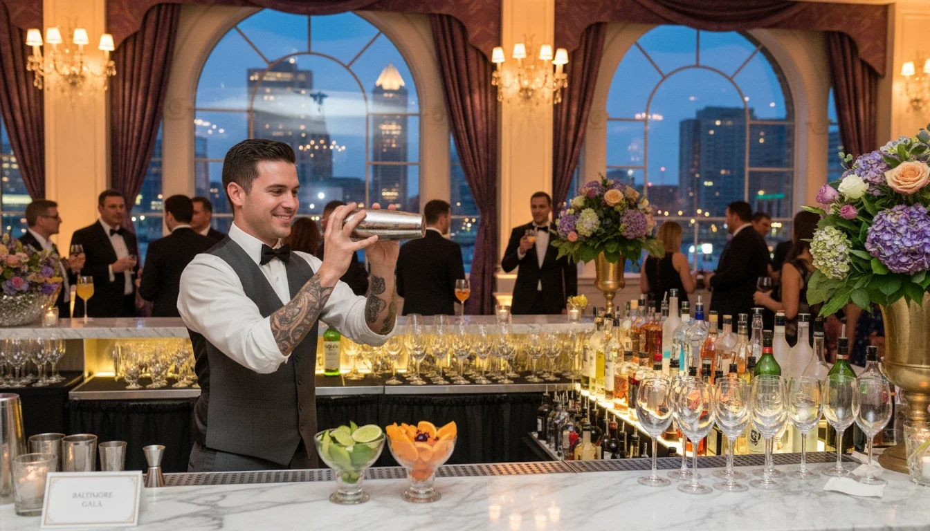 event bartender for hire Baltimore Maryland