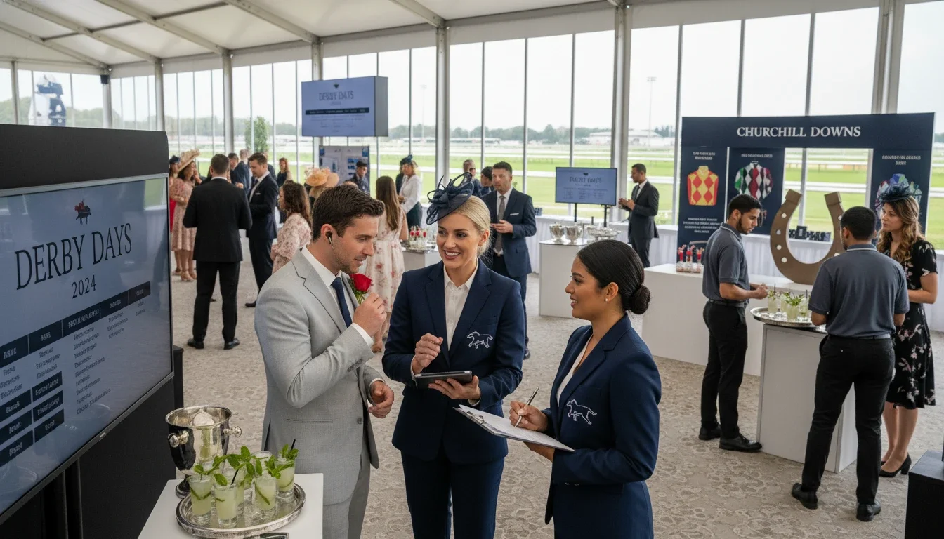 Professional brand ambassador event staff at outdoor sporting event activation