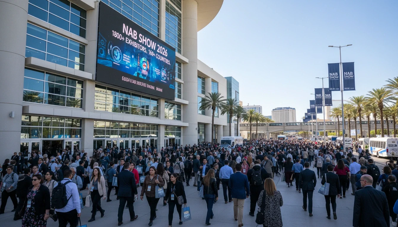 NAB Show 2026 brings over 1,800 exhibitors and professionals from 160+ countries to the Las Vegas Convention Center