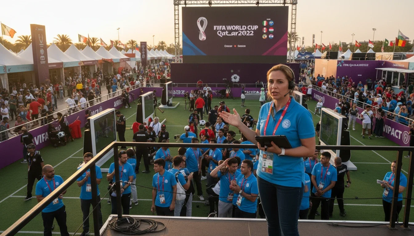 Event staffing agency coordinator managing brand activation team