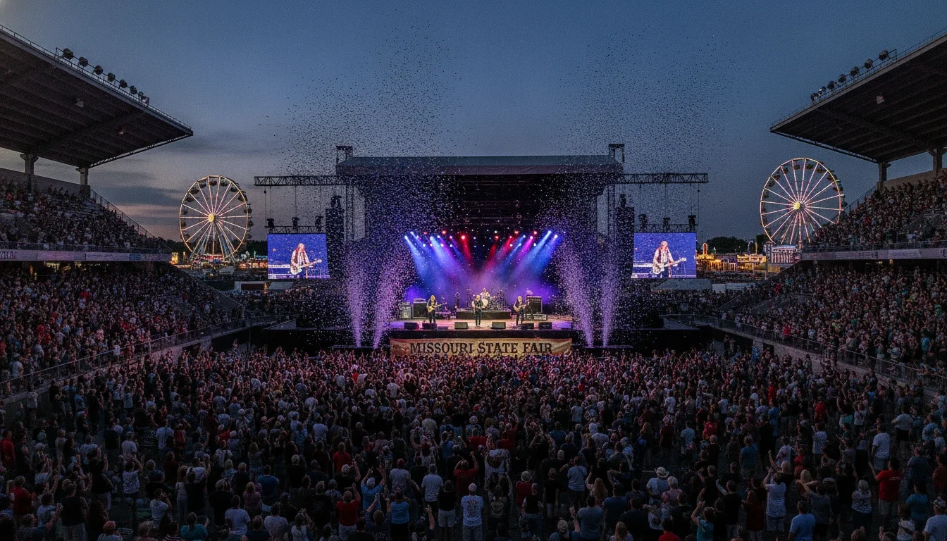 The Missouri State Fair Grandstand hosts nationally touring artists each evening of the fair's run