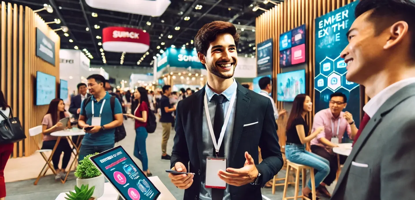 brand ambassador at a convention