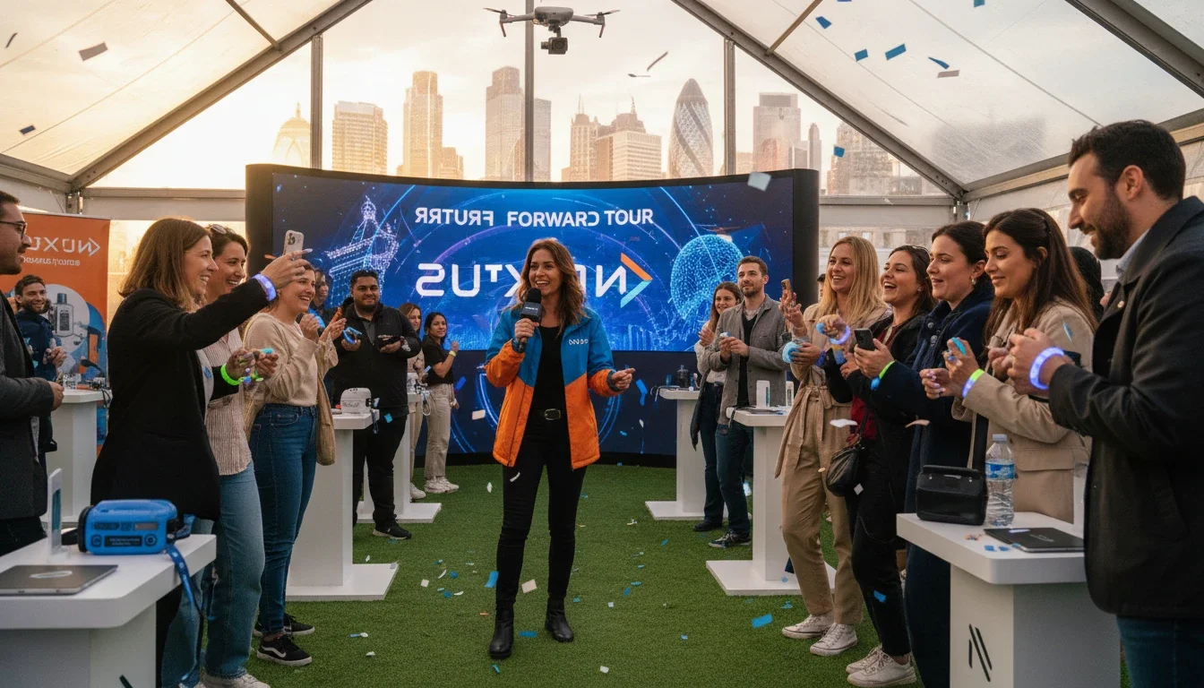 tour staff staying energized at brand activation campaign