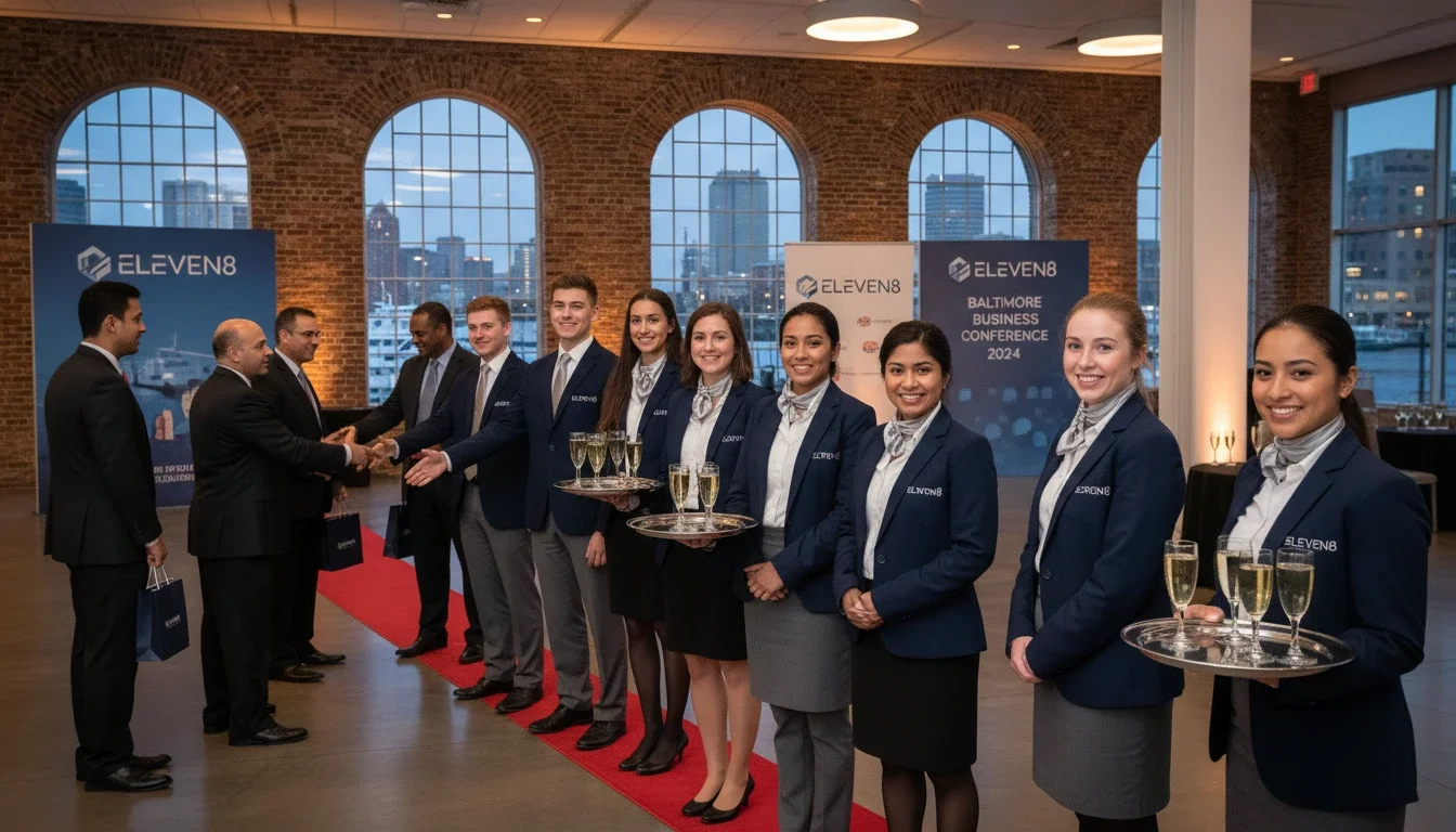 Professional event staff in Baltimore