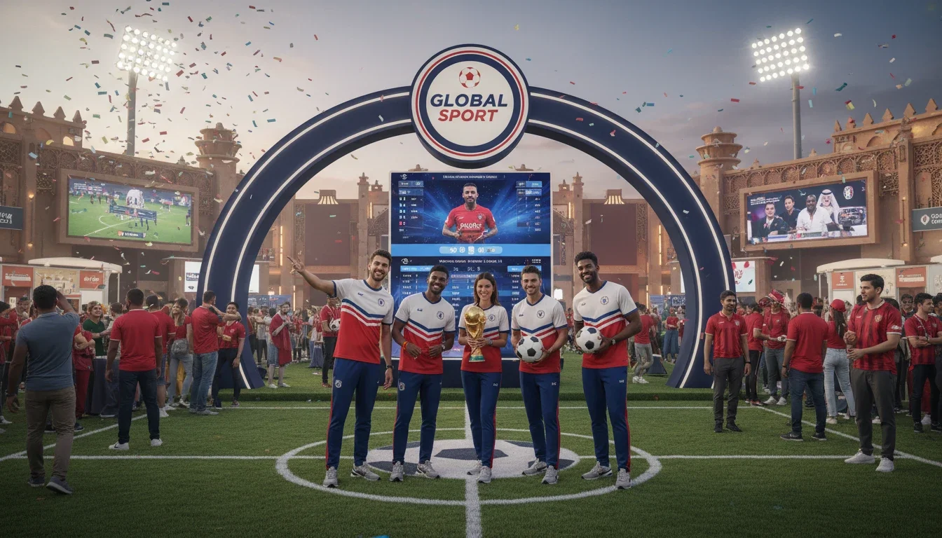 brand ambassador team managing a World Cup fan zone activation in Los Angeles