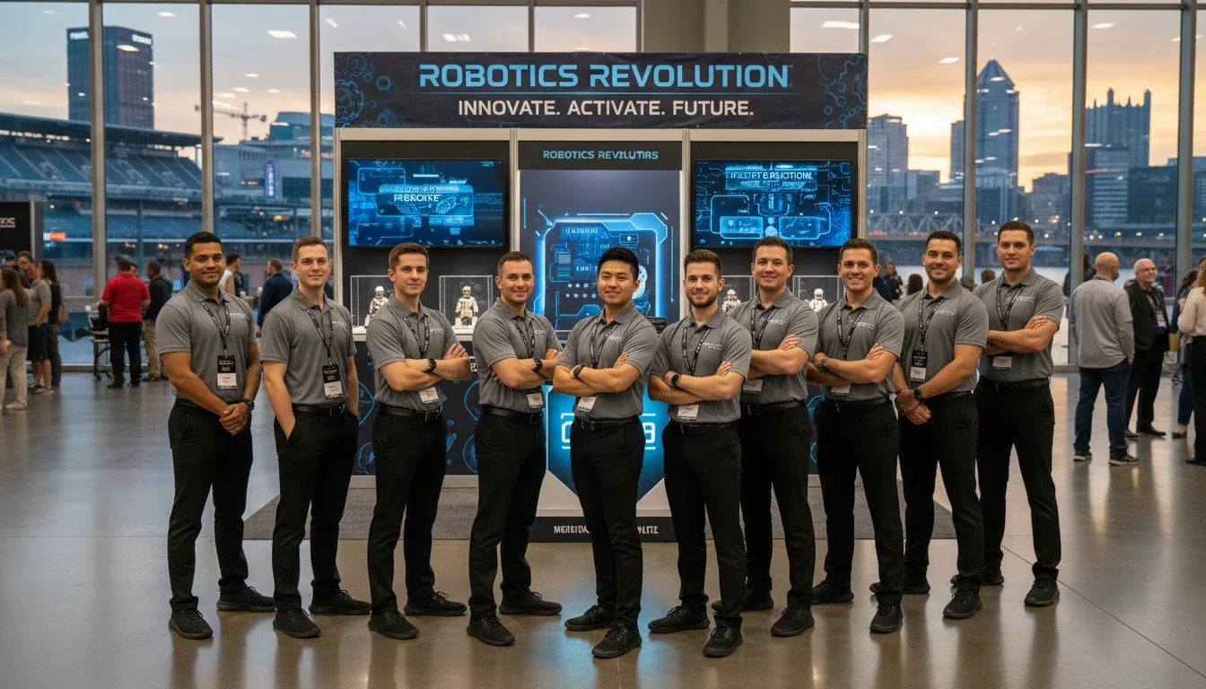 Professional event staff team ready for a product activation at a Pittsburgh venue