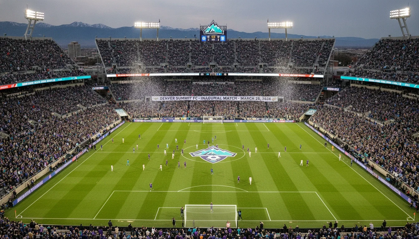 63,000 fans fill Empower Field at Mile High for Denver Summit FC’s inaugural NWSL match, March 28, 2026