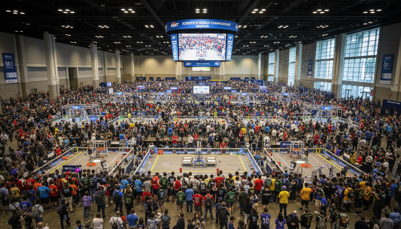 FIRST Robotics World Championship Houston brand activation at George R. Brown Convention Center