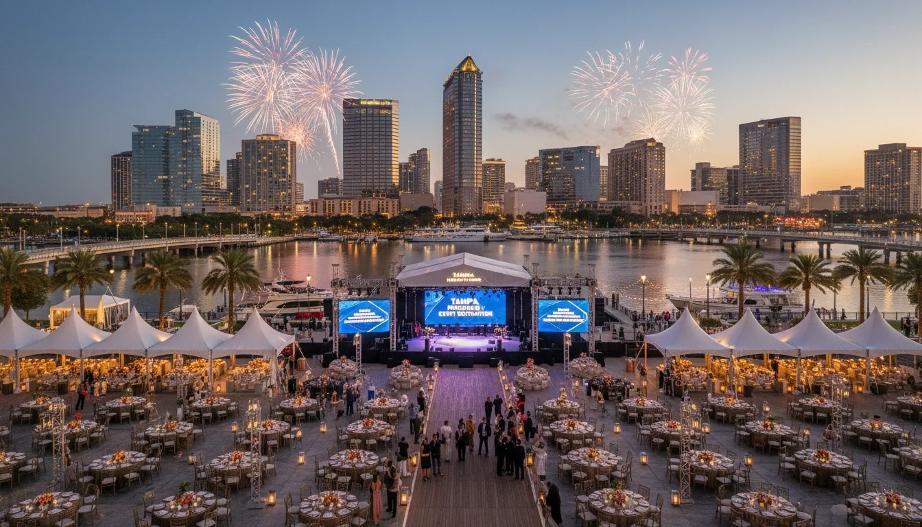 Tampa event planning guide — Tampa Bay waterfront skyline