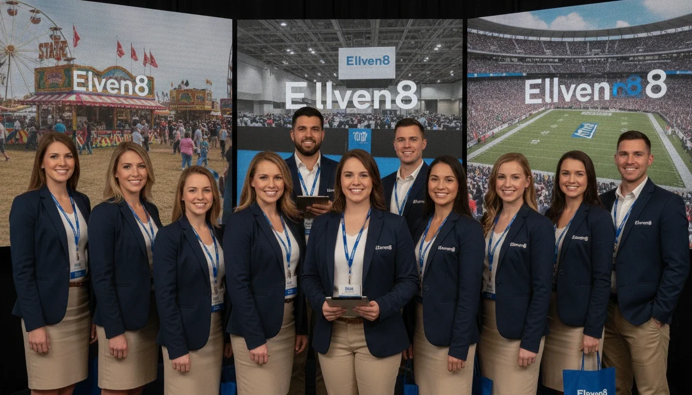 Eleven8 brand ambassadors ready to represent your brand at major events nationwide — from regional state fairs to national trade shows
