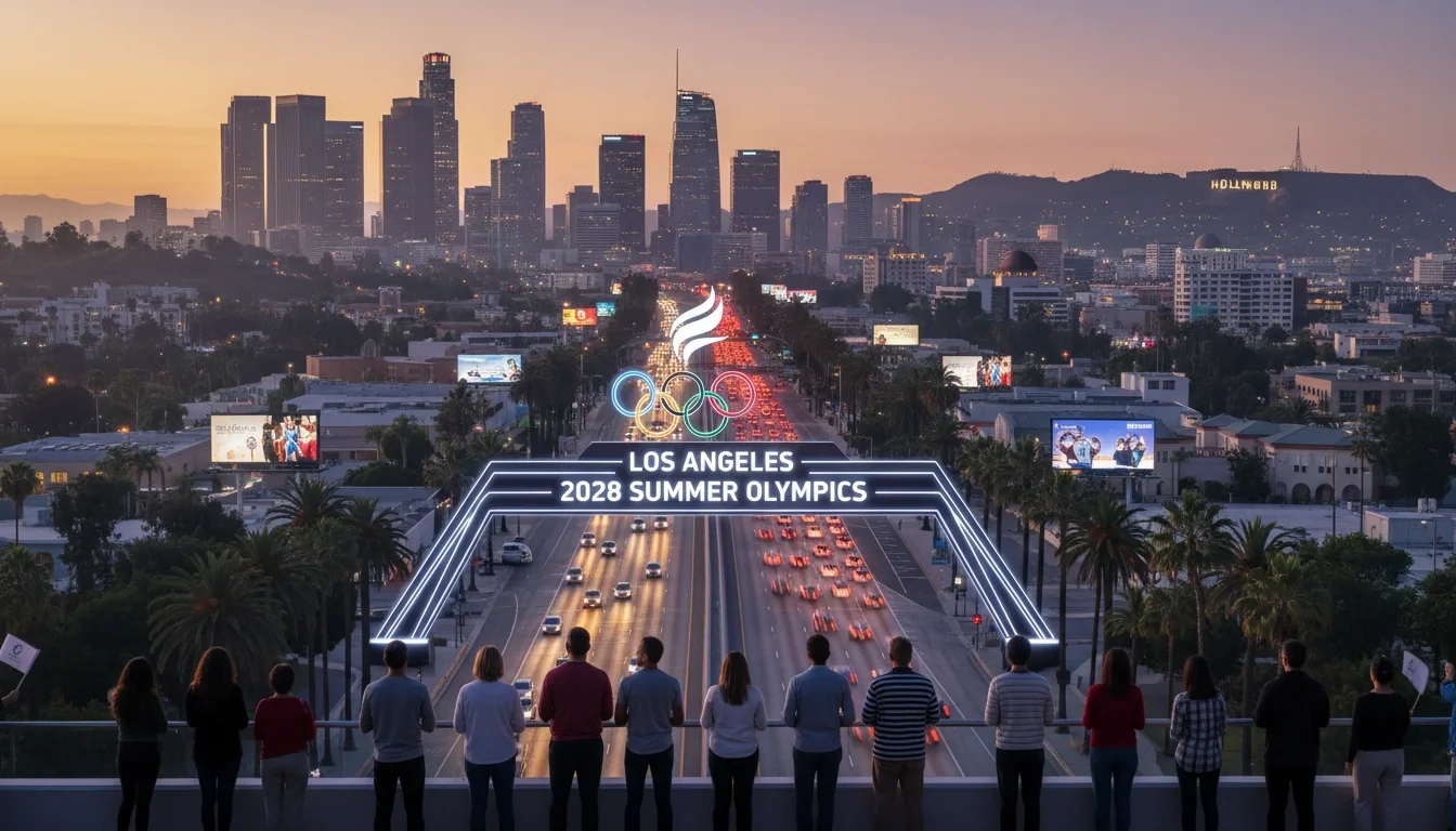LA 2028 Olympics brand marketing opportunities Los Angeles skyline