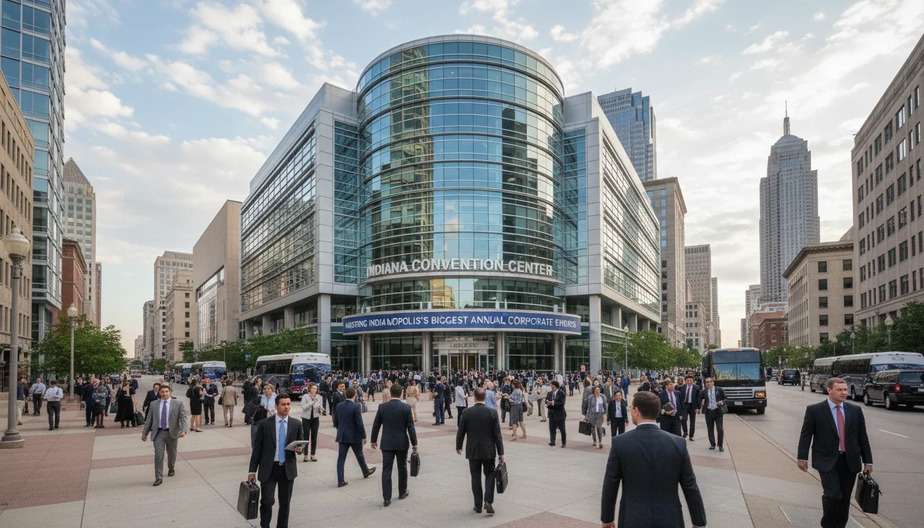 The Indiana Convention Center — home to Indianapolis's biggest annual corporate events