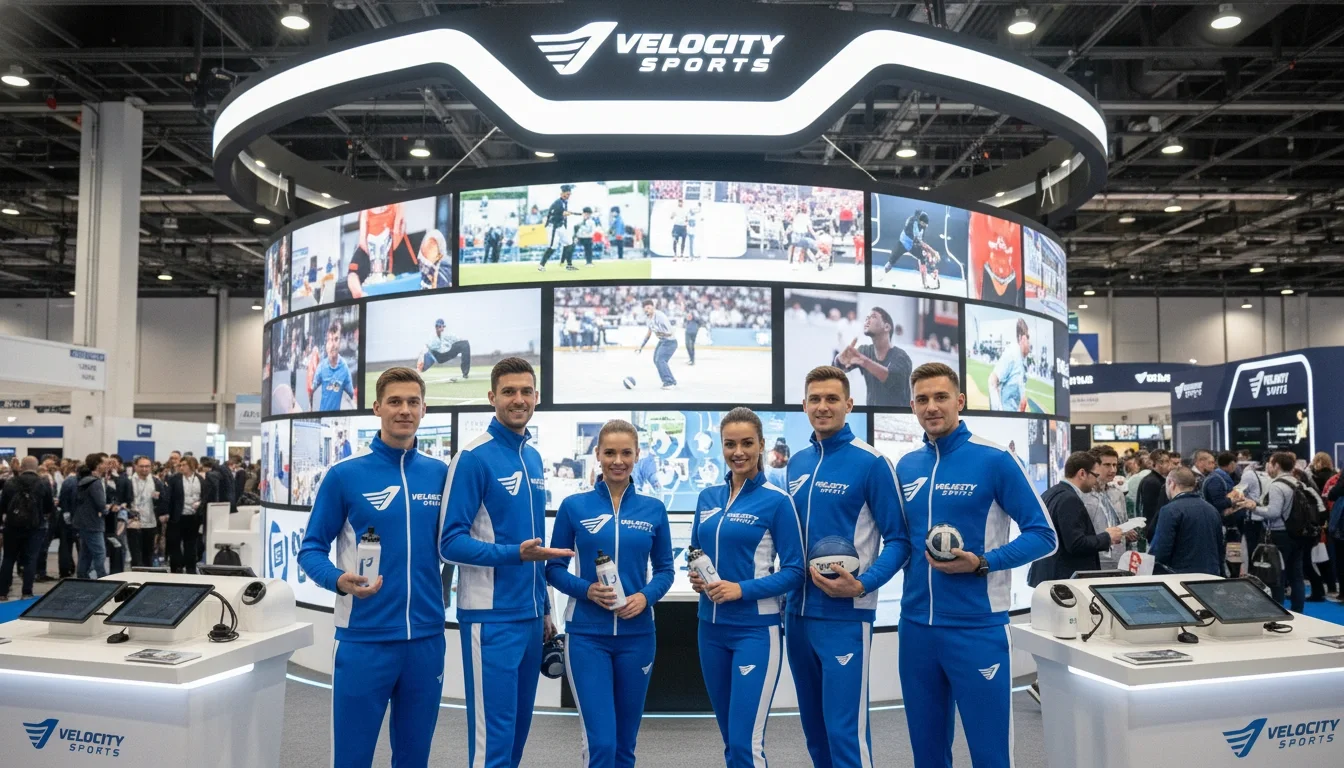 Professional brand ambassadors in branded uniforms at a major event activation