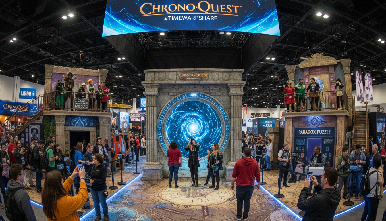 Brand activation at a pop culture convention with brand ambassadors engaging fans