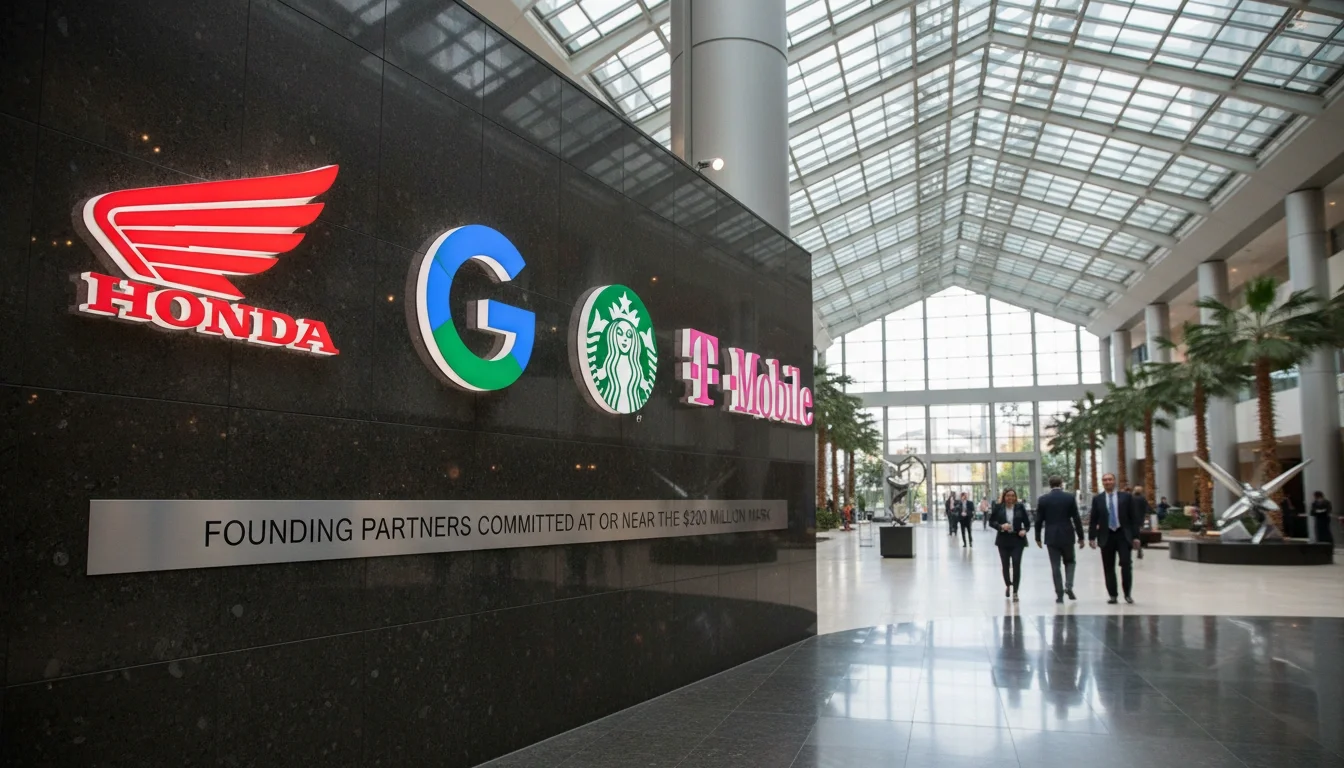 LA28 founding partners logos 2028 Olympics sponsorship tiers