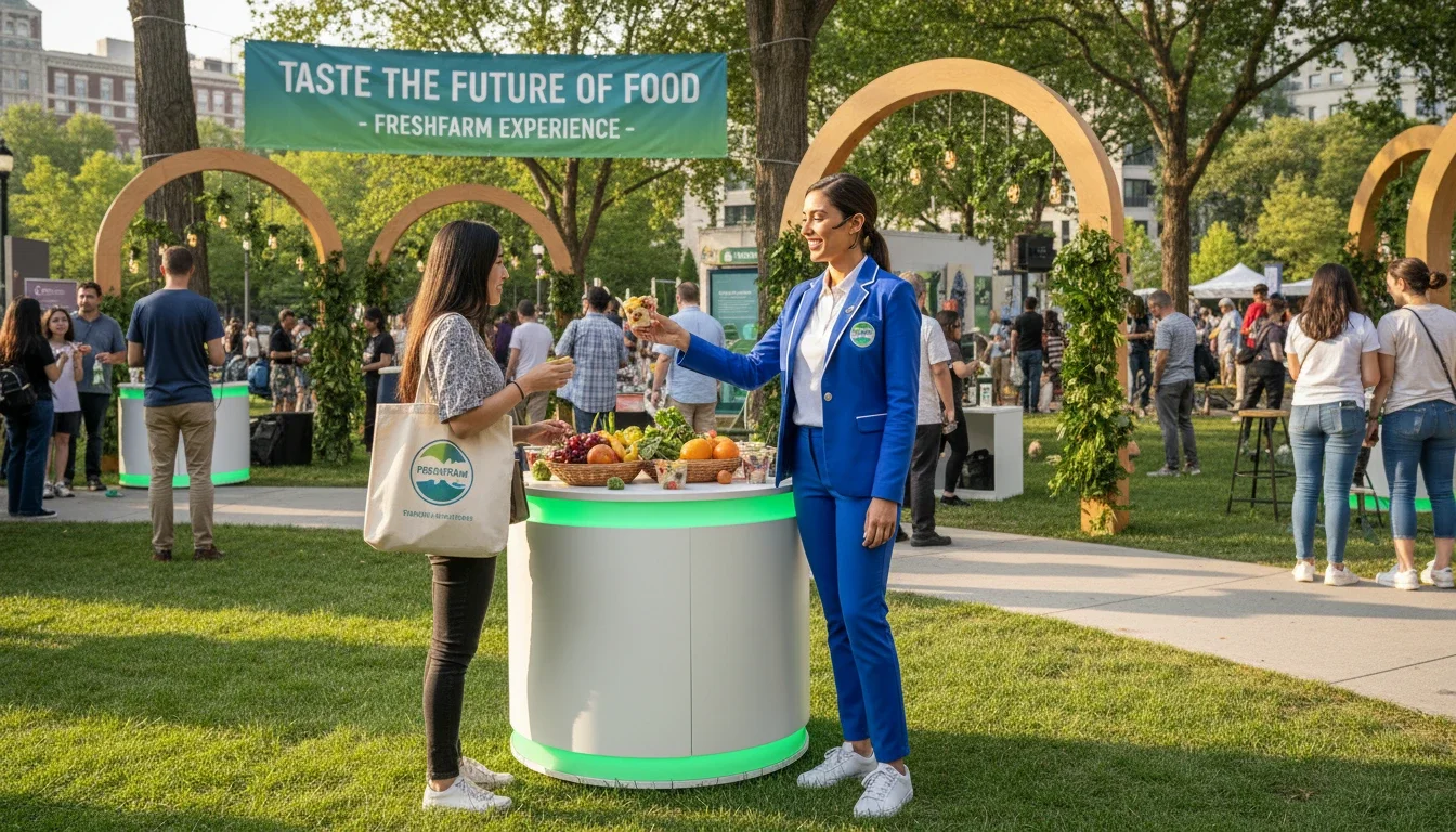 brand ambassador engaging consumers at experiential marketing event