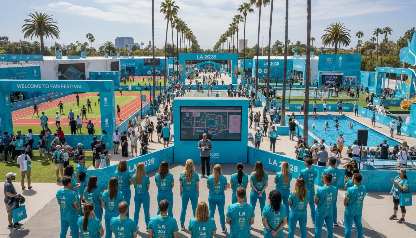 brand ambassadors event staffing LA 2028 Olympics activation multi-venue