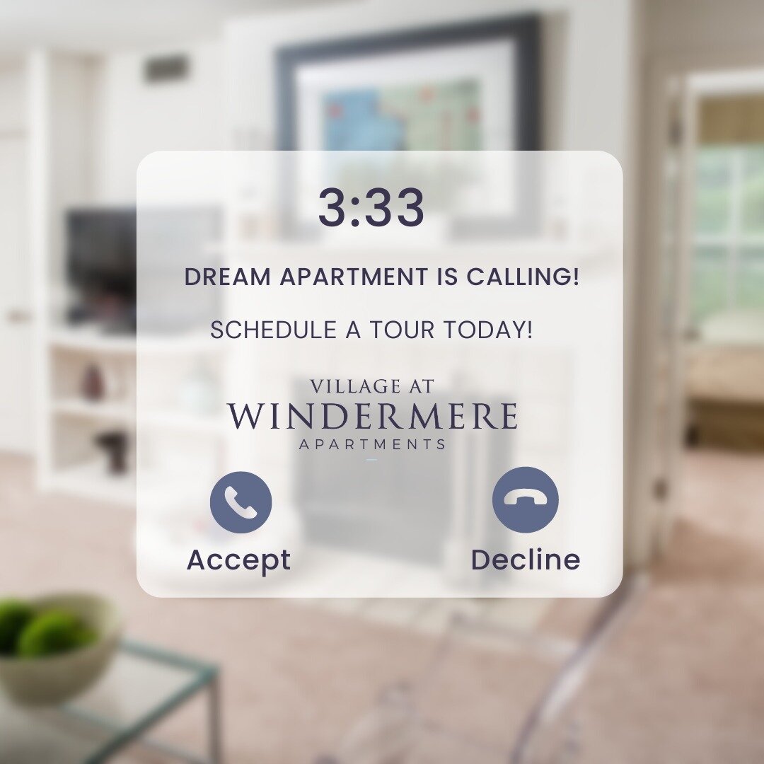 Your dream apartment is calling, and it sounds like home.

#westchesterpa #pa #pennslyvania #villageatwindermere #nowleasing #available #apartmentsavailable