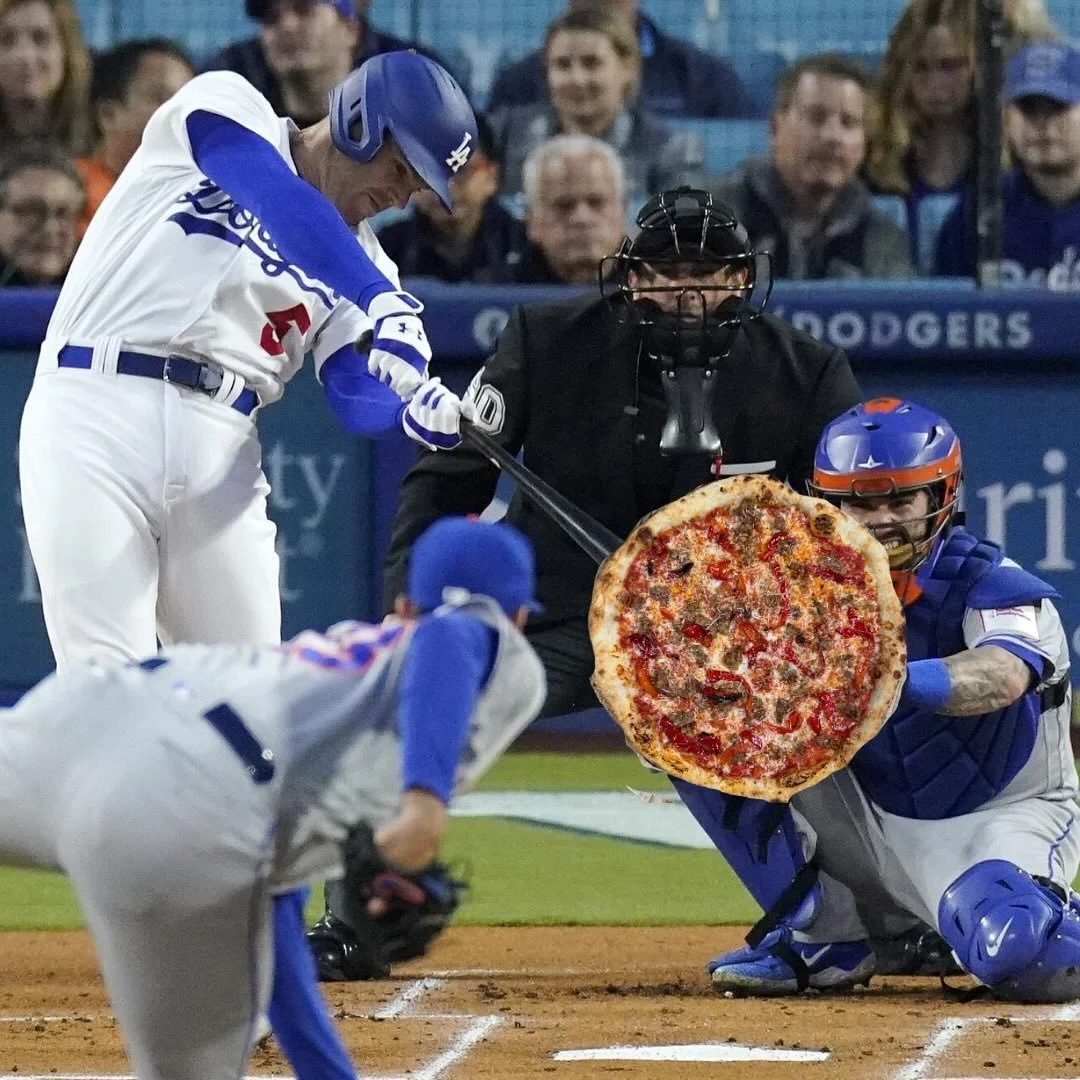 HIT A HOME RUN AND ORDER A PIE FOR THE GAME TODAY

WE GOT ALL KINDS OF PIZZA PIES! WHY NOT KICK BACK AND EAT A PIE WHILE THE DODGERS BRING HOME A WIN!?