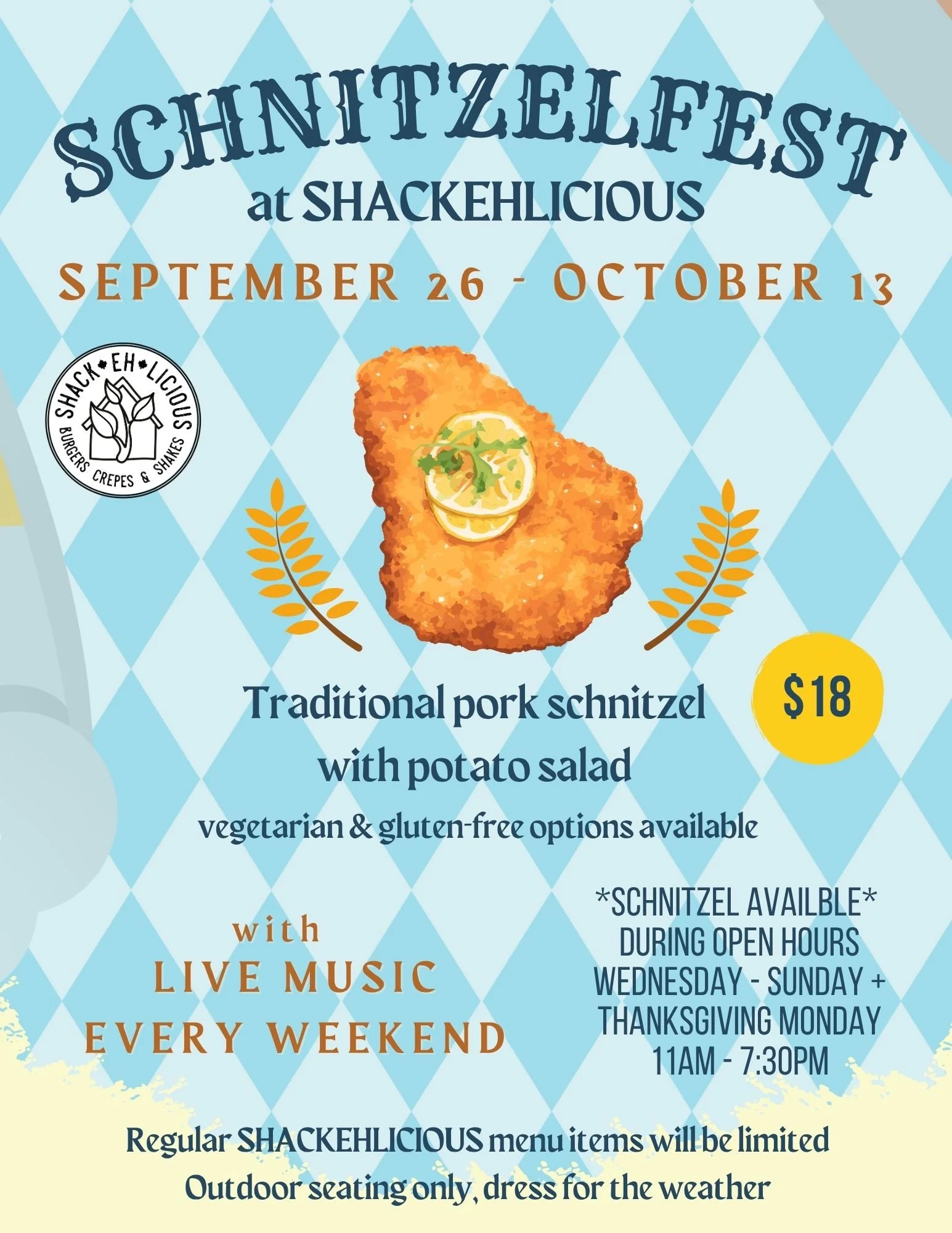 SCHNITZELFEST @ SHACKEHLICIOUS