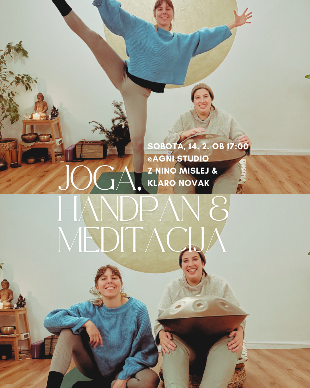 Joga, handpan in meditacija
