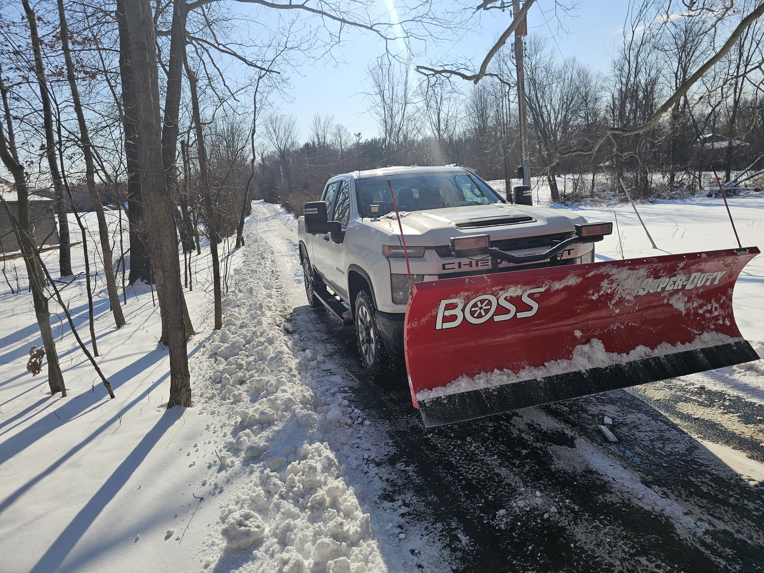 snow plowing in painesville, ohio