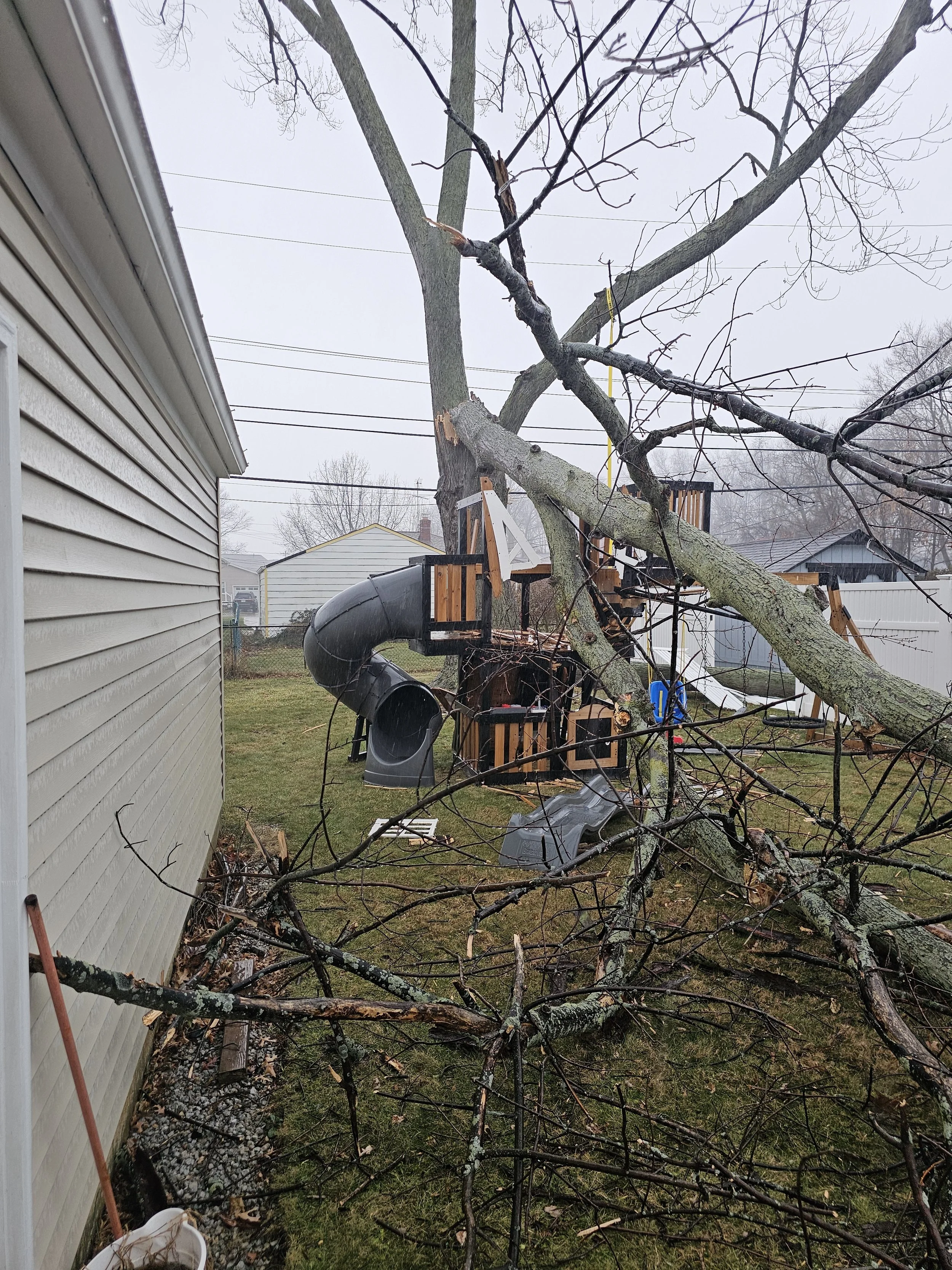 Storm Damage in Willowick, Ohio