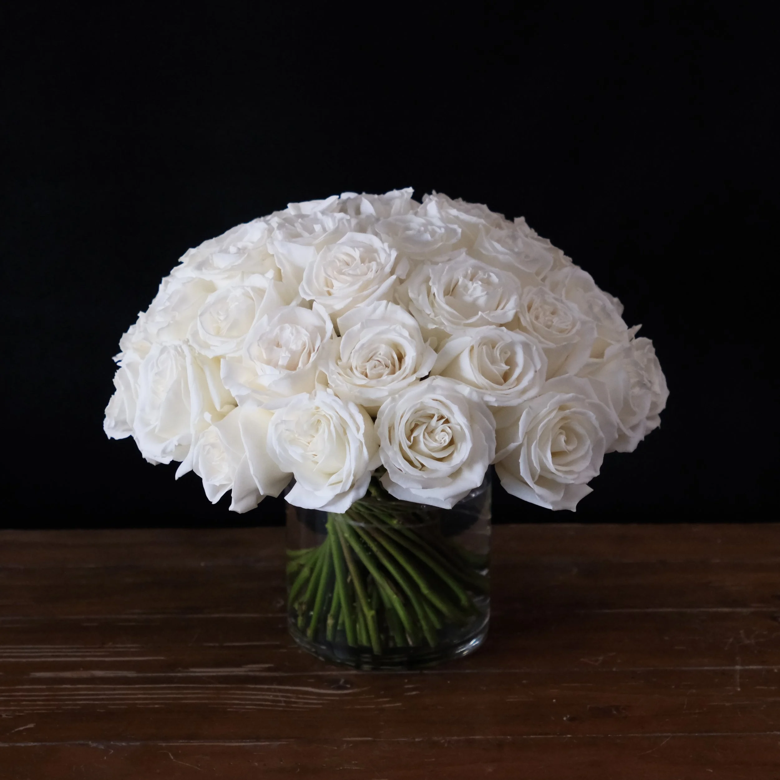 white roses