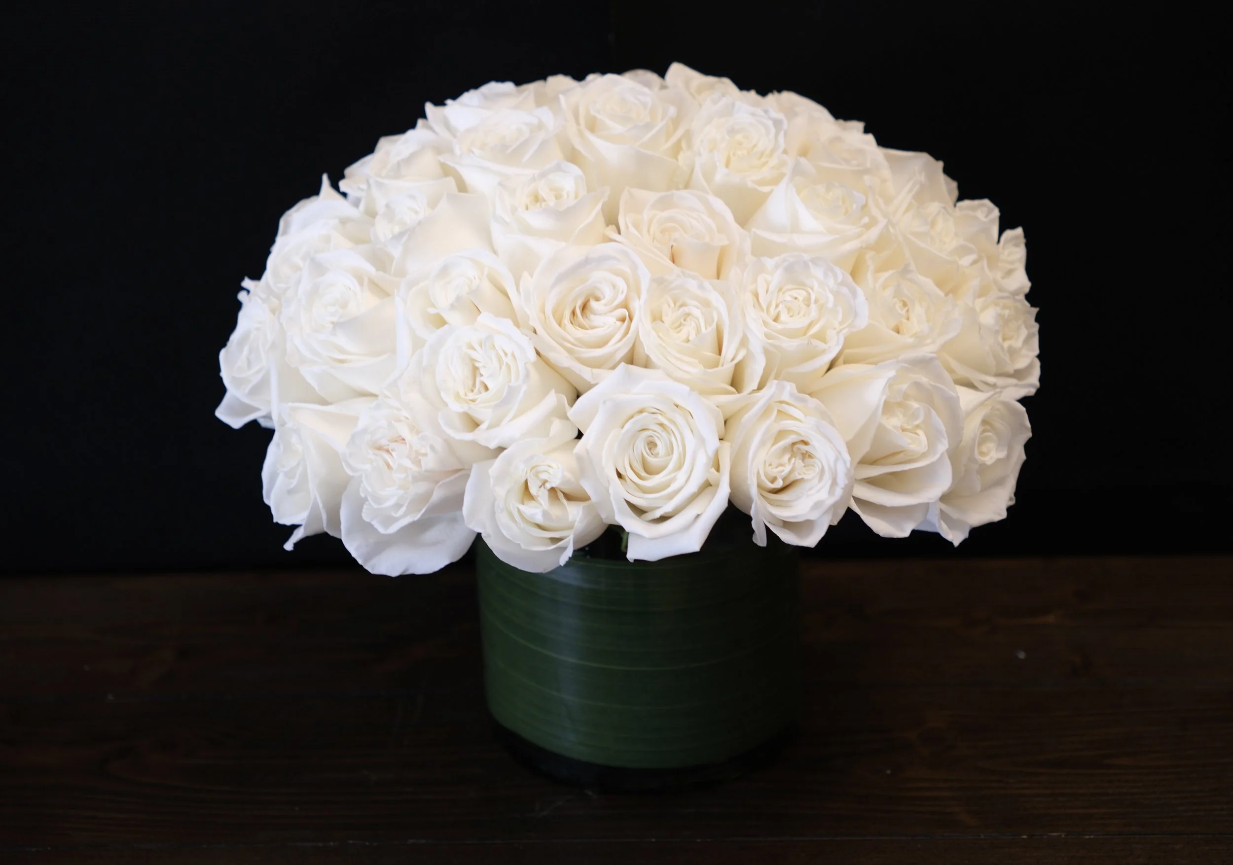 white roses