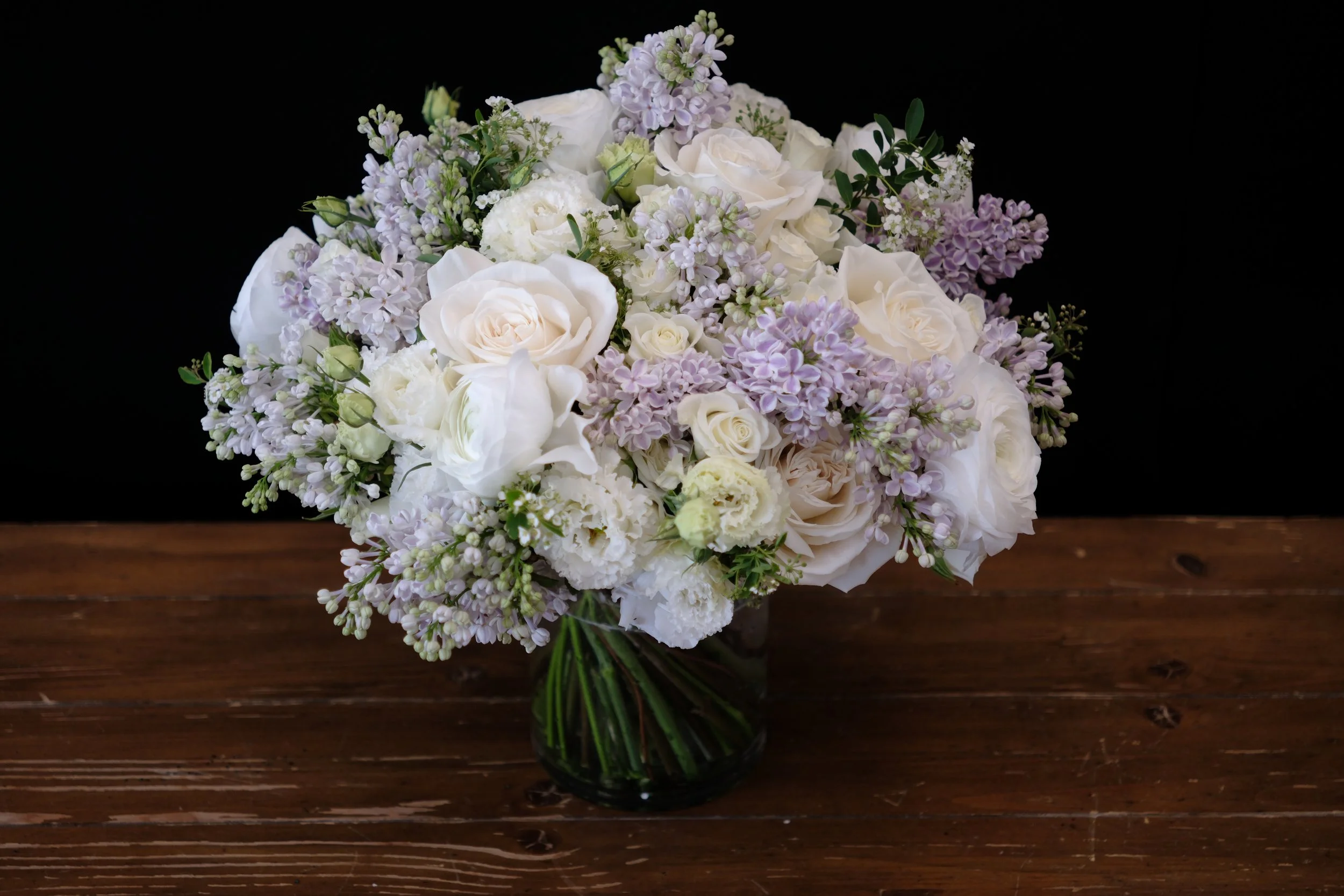 Lavender and white mixed