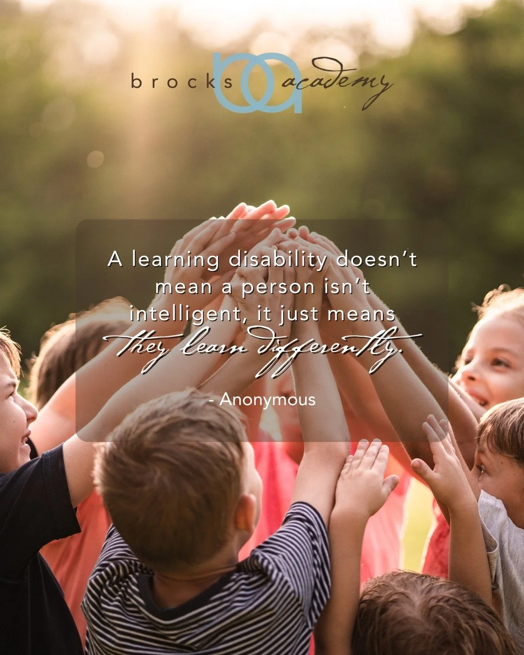 A learning disability doesn&rsquo;t mean a person isn&rsquo;t intelligent, it just means they learn differently. 🏅💡 
.
.
.
#BrocksAcademy #PassionForLearning #InclusiveEducation #TutoringServices #DesignerEducation #Woodinville #UniversityPlace #Wo