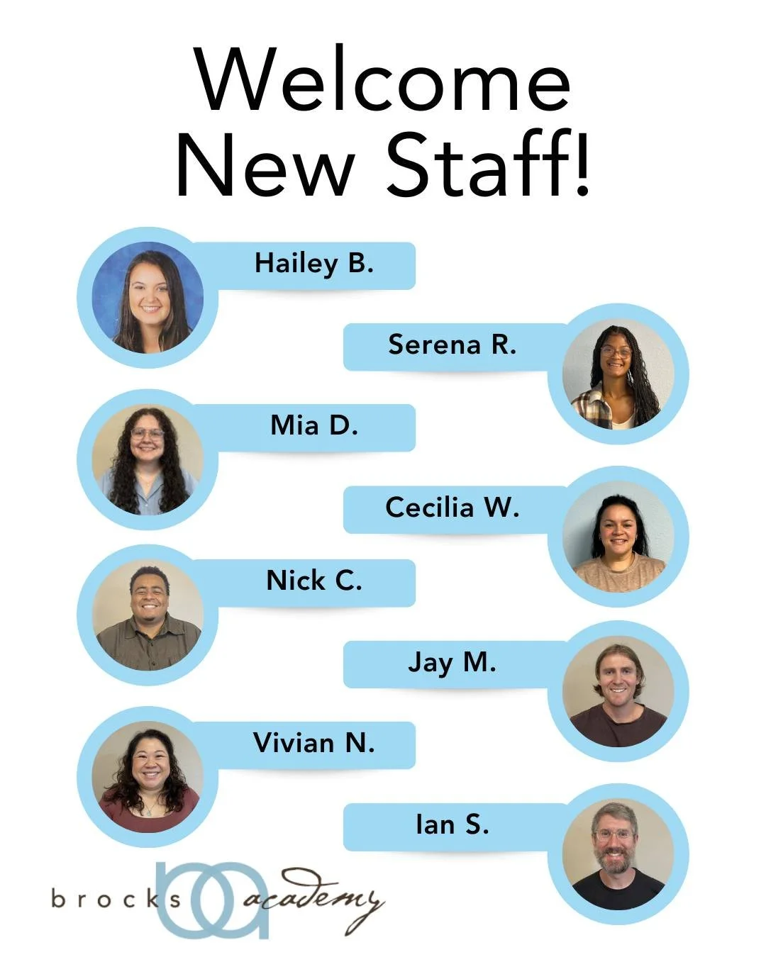 🌟 Welcome to the Team! 🌟

We&rsquo;re excited to welcome our newest staff members to Brock&rsquo;s Academy! Their passion, expertise, and dedication will help us continue to provide personalized education and support for every student. 💛📚

Join u