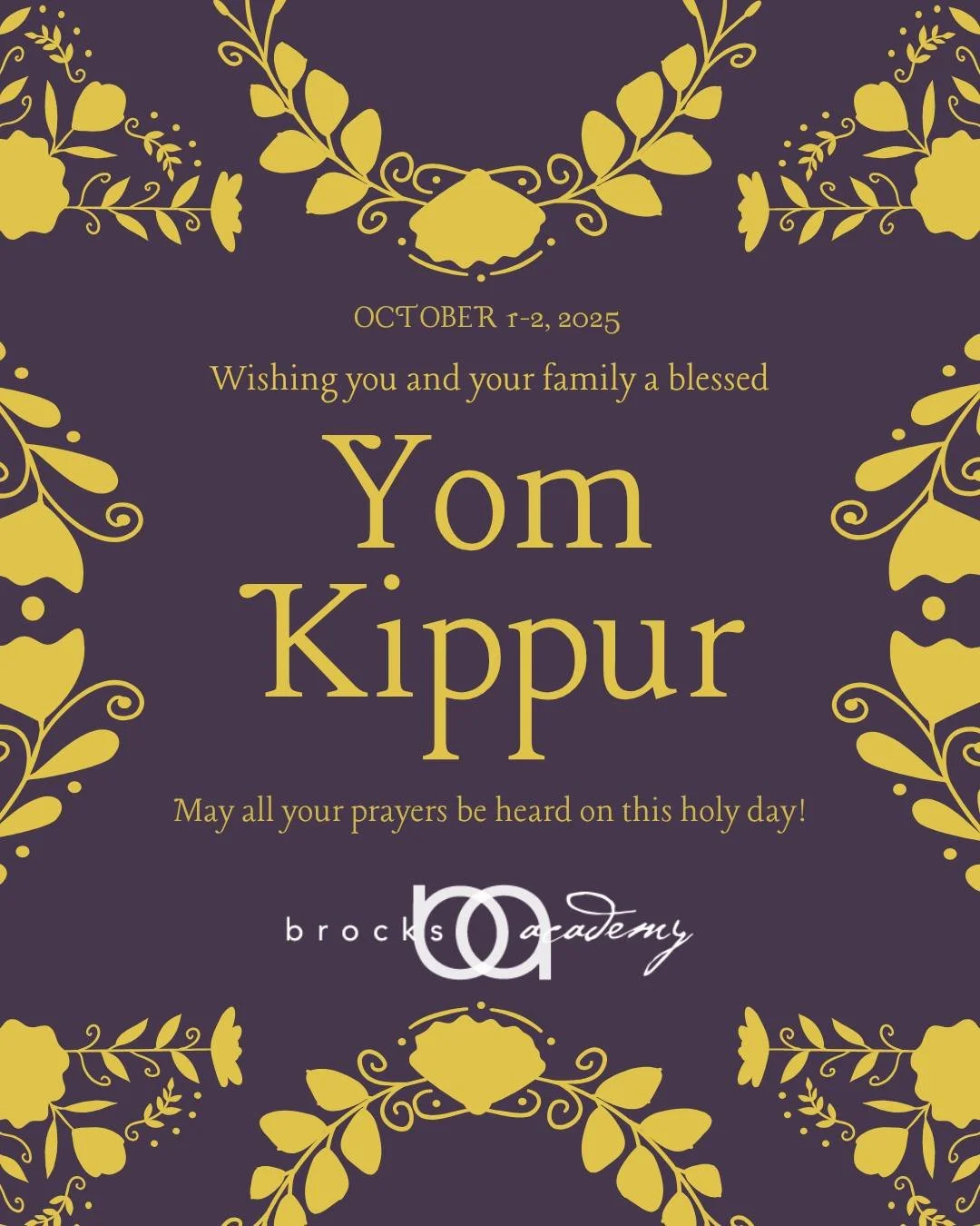 Wishing an easy and meaningful fast to all observing Yom Kippur. May this day of reflection and renewal bring peace, growth, and connection. ✨
.
.
.
#YomKippur #TutoringSupport #BackToSchool #BrocksAcademy #DesignerEducation #Woodinville #UniversityP