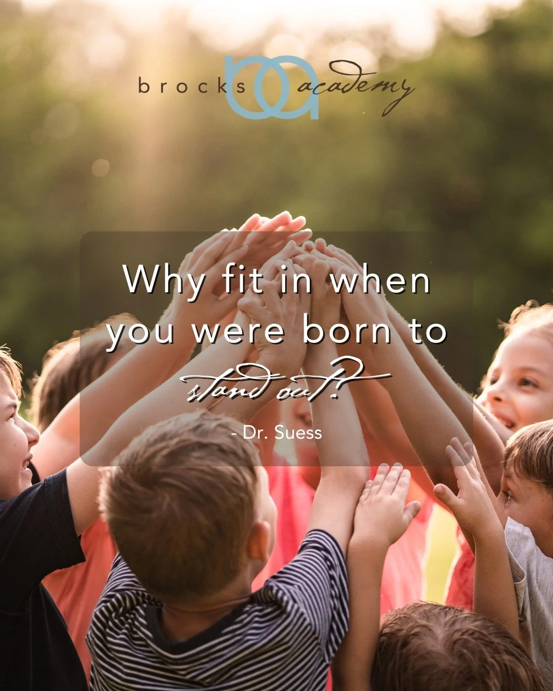Why fit in when you were born to stand out? 🌟🏅.
.
.
#BrocksAcademy #PassionForLearning #InclusiveEducation #TutoringServices #DesignerEducation #Woodinville #UniversityPlace #WoodinvilleSchools #TacomaSchools #Education #Tutoring #PrivateSchool #Sp