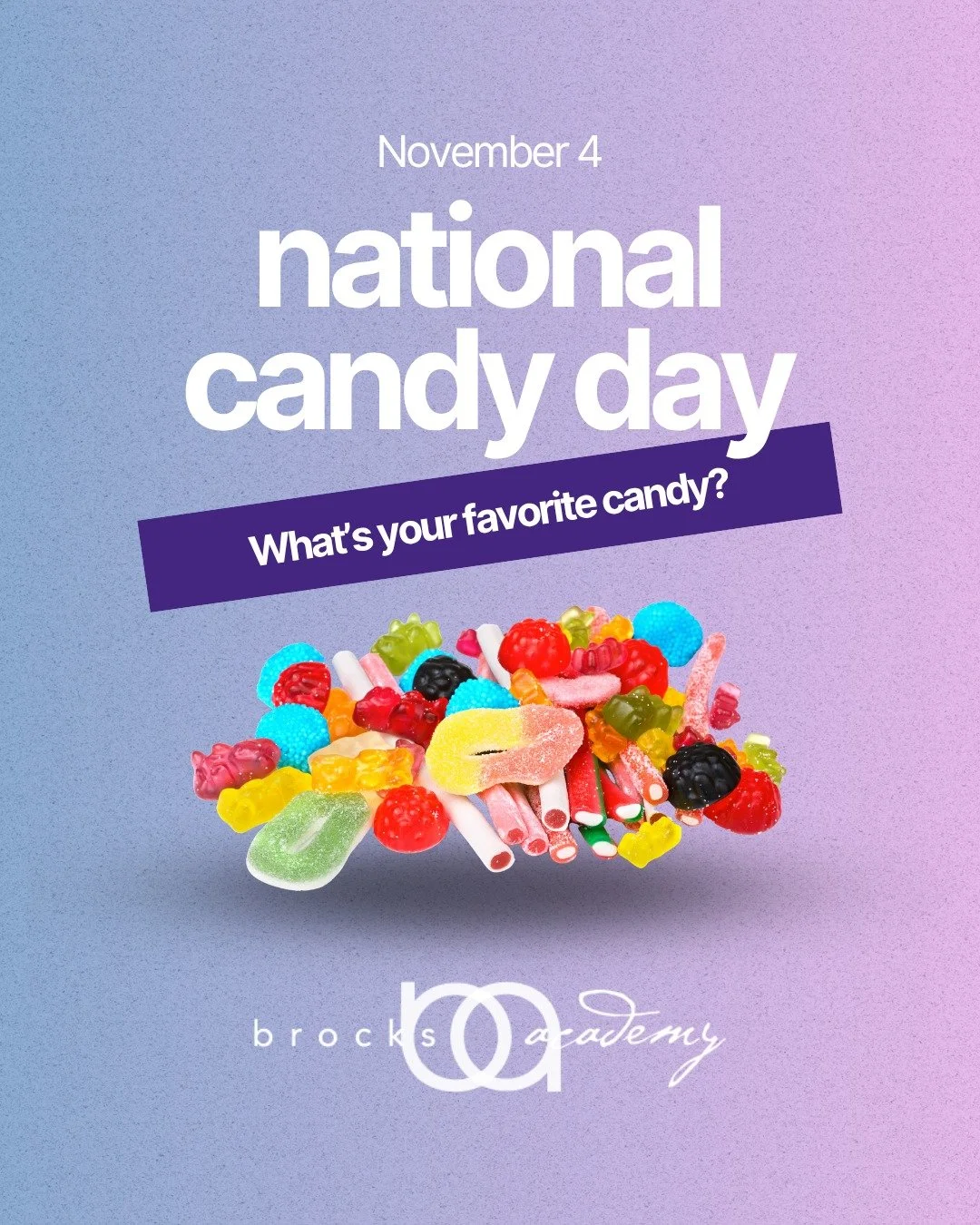 🍭✨ National Candy Day! ✨🍭
Be honest&hellip; is any of your Halloween candy still around, or did it vanish like magic? 😏
Celebrate the sweetest day of the year&mdash;treat yourself!
.
.
.
#NationalCandyDay #SweetTooth #TreatYourself #CandyLovers #B