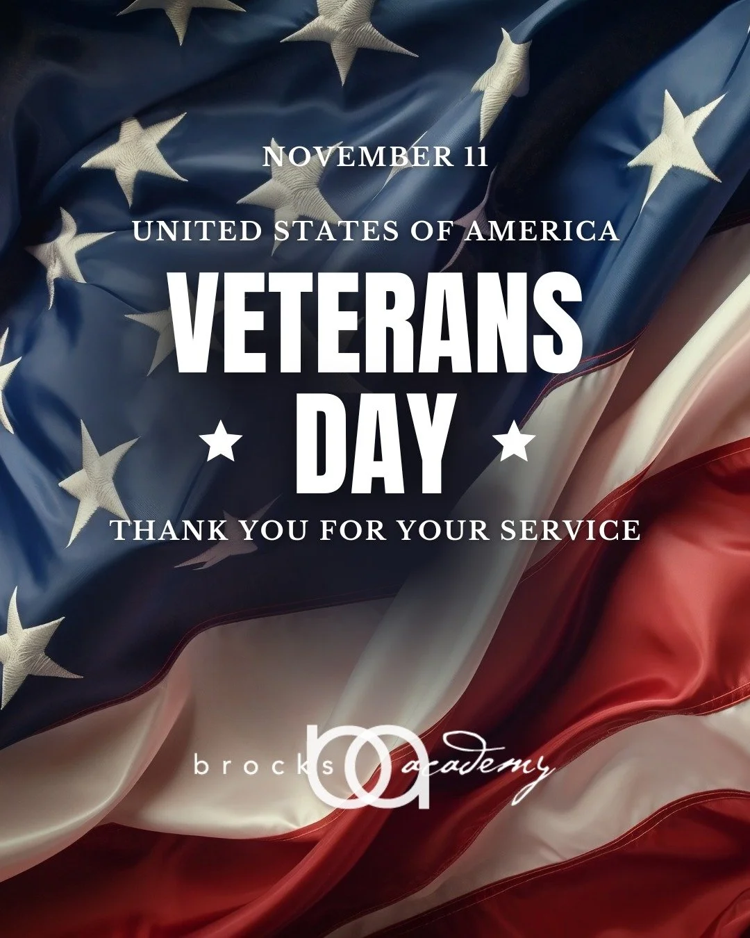 On Veterans Day, we pause to honor those who have served and protected our freedom. May we continue to learn from your courage, resilience, and leadership.
.
.
.
#VeteransDay #ThankAVeteran #BrocksAcademy #DesignerEducation #Woodinville #UniversityPl