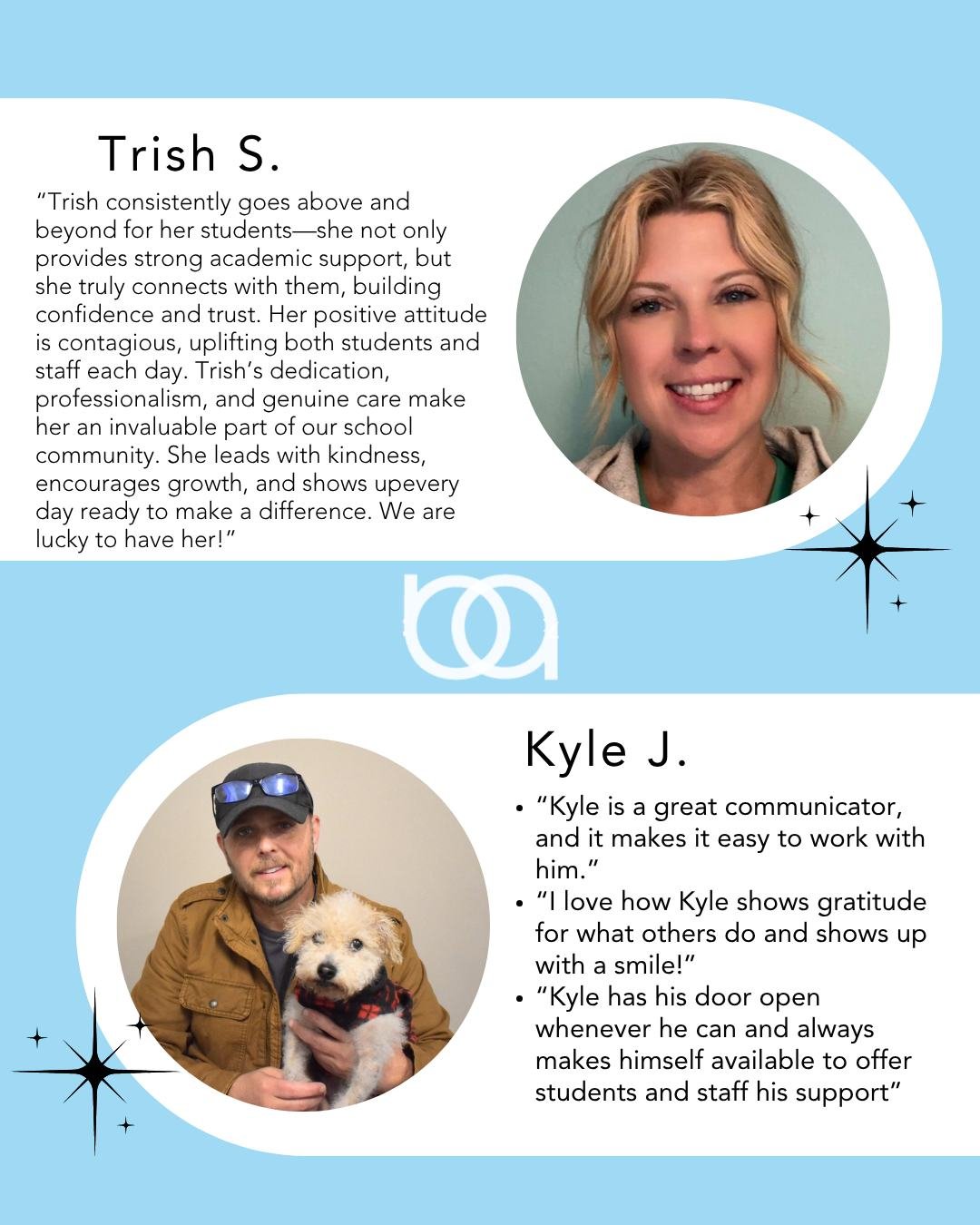 🌟 Teacher &amp; Admin of the Month 🌟

Congratulations to Trish, our Teacher of the Month! 🎉 Trish goes above and beyond for her students, building confidence, trust, and a love for learning. Her positivity uplifts everyone around her, and her dedi