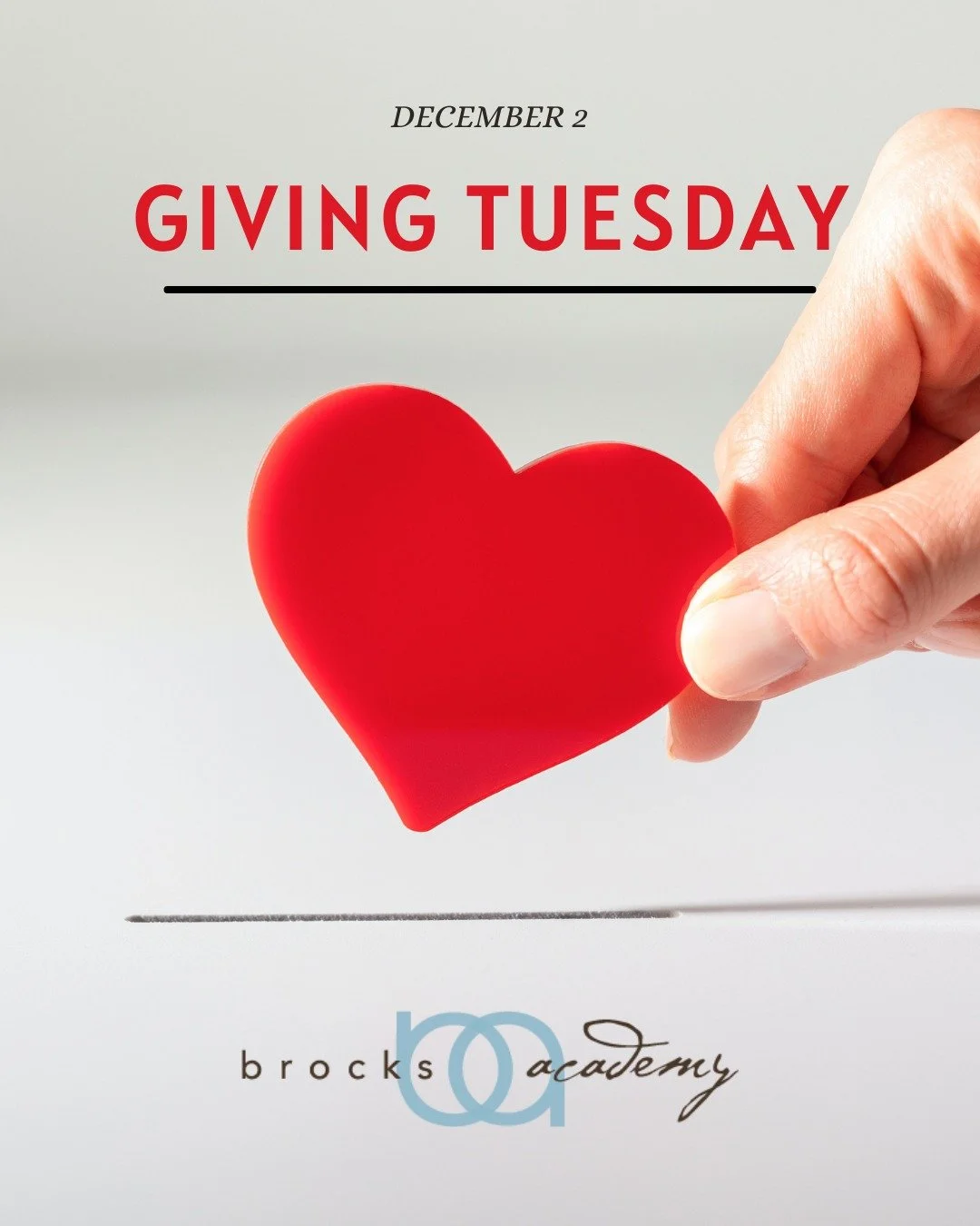 Giving Tuesday is a reminder that small acts of generosity create big change. At Brock&rsquo;s Academy, we see it happen every day&mdash;when students feel supported, seen, and inspired to grow. ✨
Thank you to everyone who helps make that possible!
.