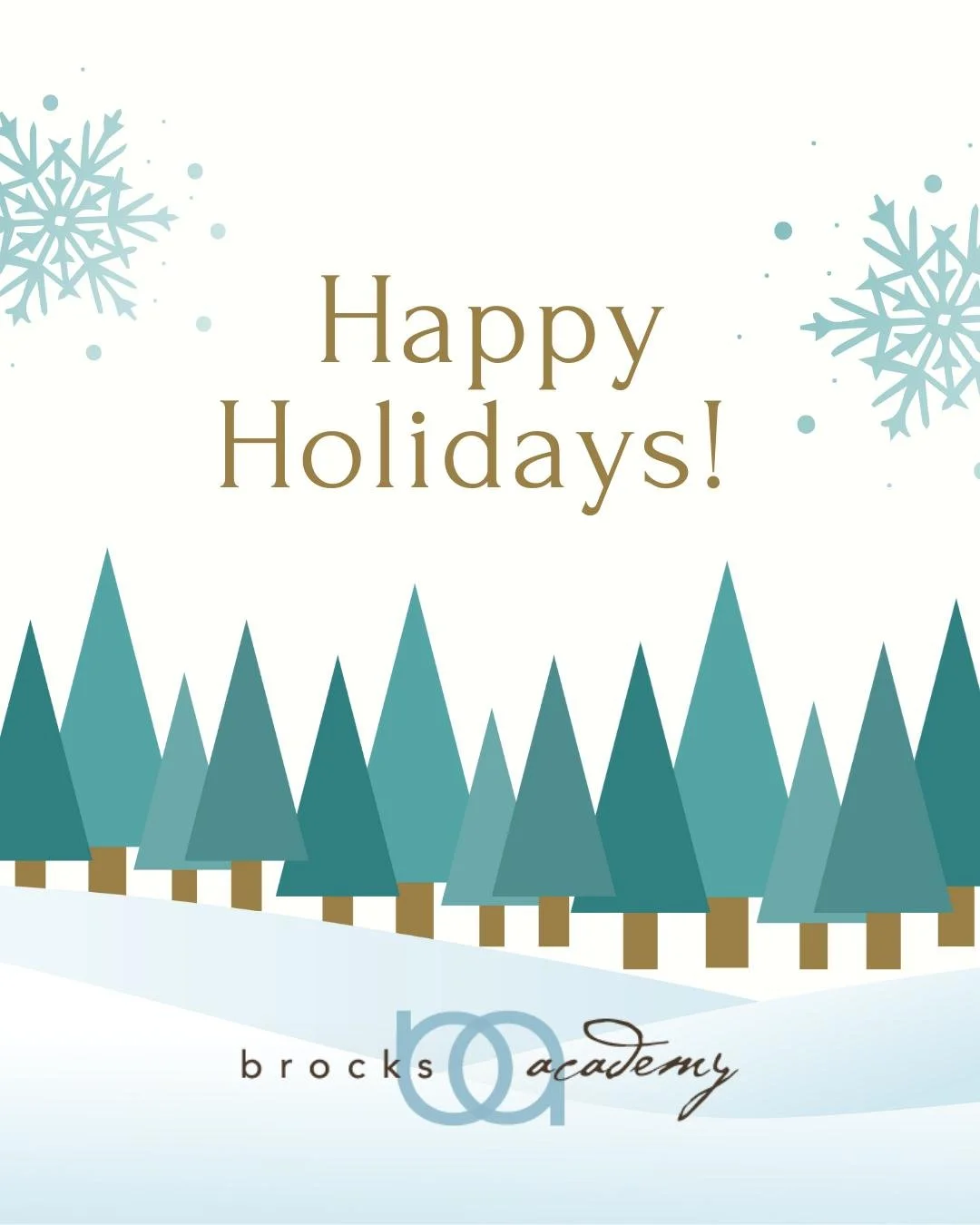 Warm holiday wishes from Brock&rsquo;s Academy. We are honored to serve such an extraordinary community and hope this season brings joy, peace, and well-earned rest for our students and families.
.
.
.
#HappyHolidays #BrocksAcademy #DesignerEducation
