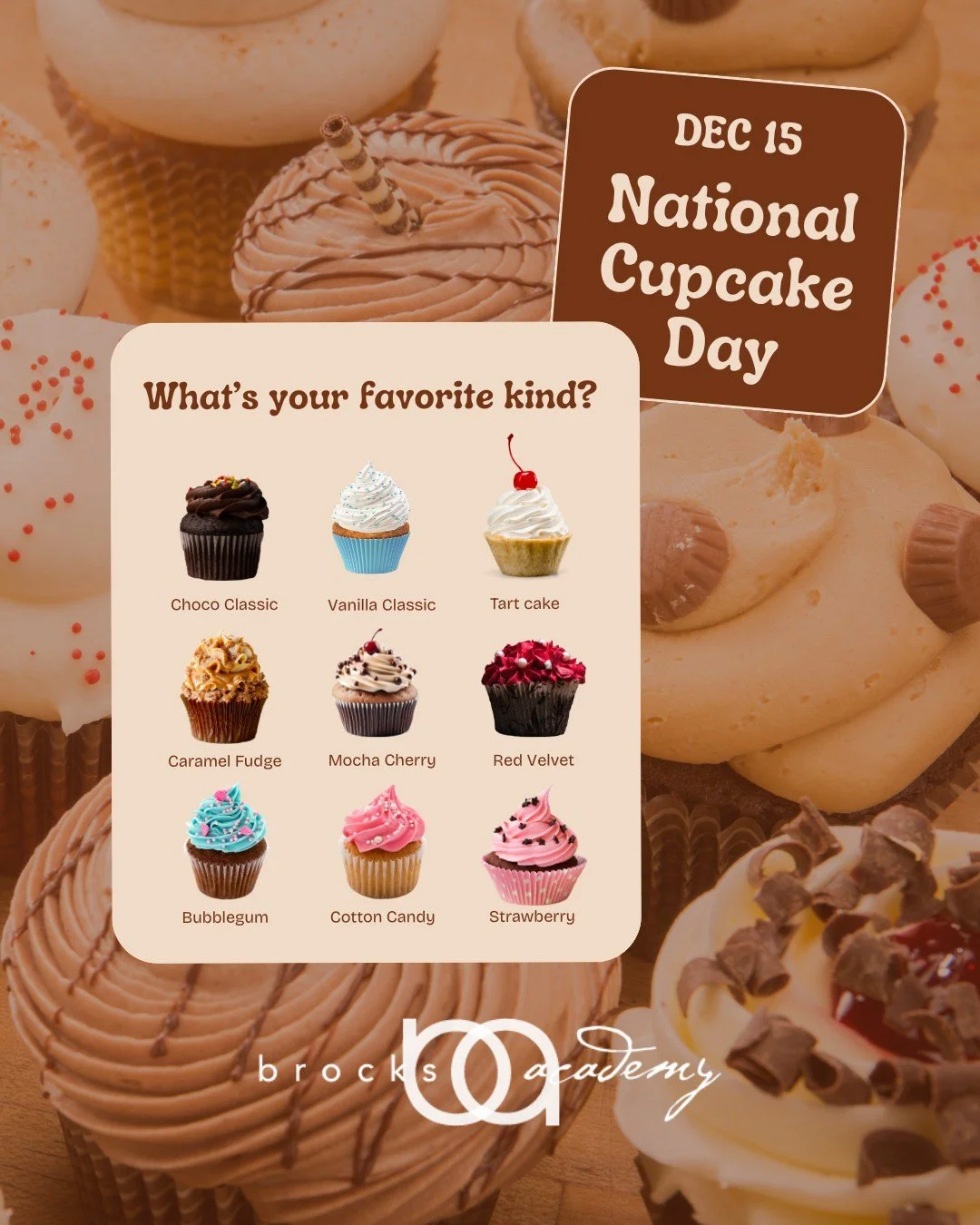 Celebrating National Cupcake Day with a little extra sweetness. Here&rsquo;s to the small joys that brighten learning and bring our Brock&rsquo;s Academy community together.
.
.
.
#CupcakeDay #BrocksAcademy #DesignerEducation #Woodinville #University