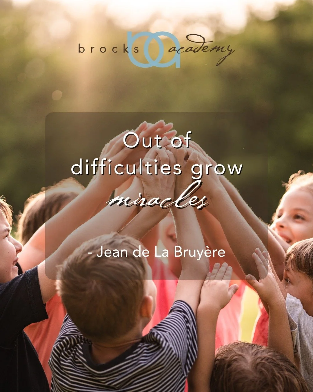 Out of difficulties grow miracles 🌱
.
.
.
#BrocksAcademy #PassionForLearning #InclusiveEducation #TutoringServices #DesignerEducation #Woodinville #UniversityPlace #WoodinvilleSchools #TacomaSchools #Education #Tutoring #PrivateSchool #SpecialEducat