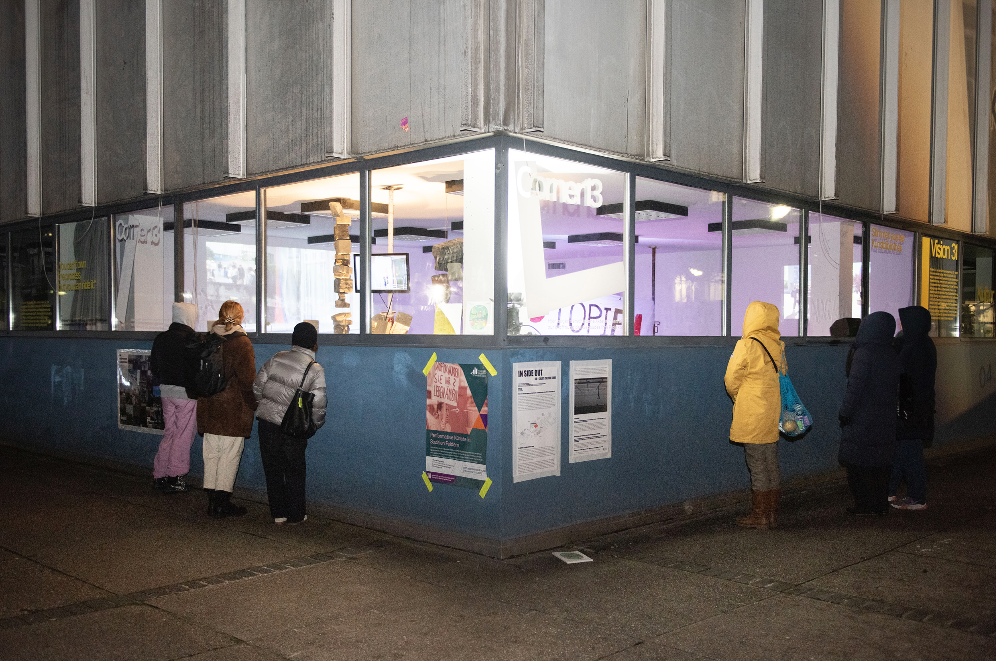 Corner 13-Ausstellung des Seminars "Inside Out: Co-Create Culture" der University of Applied Sciences
